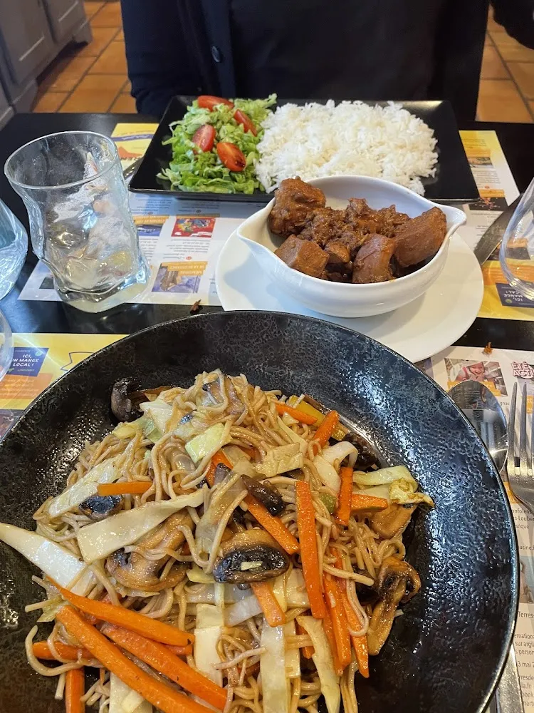 Nouilles Sautées Légumes Grillés